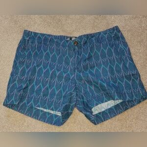 The North Face womens size 10 blue printed shorts